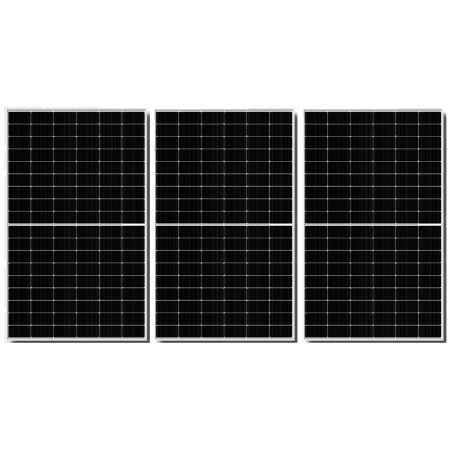 Modulo fotovoltaico Sunerg X-HALF CUT N-TYPE serie TOPCon da 510watt 3 Pannelli bifacciale vetro-vetro 