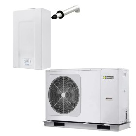 Sistema Ibrido Beretta con caldaia a condensazione Ciao X 30 C da 30 kW e pompa di calore Hydro Unit M da 12 kW A+++ R32