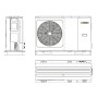 Sistema Ibrido Beretta con caldaia a condensazione Mynute Evo X 30 c da 30 kW e pompa di calore Hydro Unit M da 12 kW A+++ R32