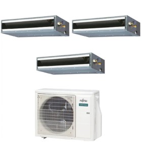 Climatizzatore canalizzabile Fujitsu KL trial split 9000+9000+9000 btu Inverter A++ R32 AOEG18KBCA3
