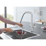 Miscelatore Grohe Blue Home Wifi per lavello con doccetta estraibile e sistema filtrante acqua 31539000