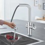 Miscelatore Grohe Blue Home Wifi per lavello con doccetta estraibile e sistema filtrante acqua 31539000
