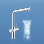 Miscelatore monocomando Grohe Blue Home Wifi per lavello con sistema filtrante dell'acqua 31454001