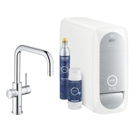 Miscelatore monocomando bocca a U  Grohe Blue Home Wifi per lavello con sistema filtrante dell'acqua 31456001
