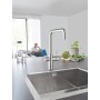 Miscelatore monocomando bocca a U  Grohe Blue Home Wifi per lavello con sistema filtrante dell'acqua 31456001