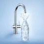 Miscelatore monocomando bocca a C  Grohe Blue Home Wifi per lavello con sistema filtrante dell'acqua 31455001
