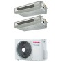 Climatizzatore Toshiba Canalizzabile ribassata dual split 7000+7000 Btu RAS-2M14G3AVG-E inverter R32 A+++