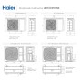 Climatizzatore Haier Canalizzabile Slim Bassa Prevalenza trial split 9000+9000+9000 Btu inverter R32 A++ 4U75S2SR5FA