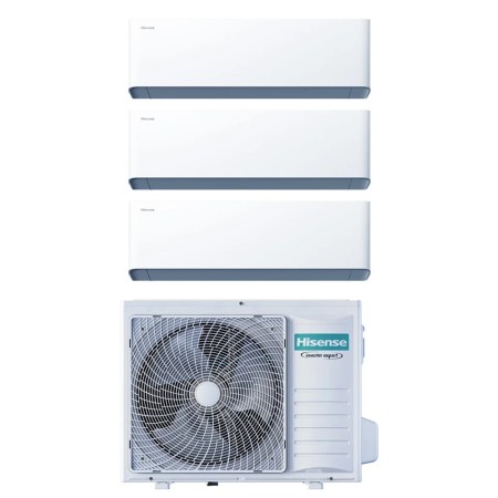 Climatizzatore Hisense UNI HB Wifi trial Split 7000+12000+18000 btu Inverter 5AMW105U4RQC A++ R32