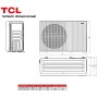 Pompa di calore idronica inverter TCL monoblocco da 12 Kw monofase aria-acqua R290 A+++ Wifi HB12SP0