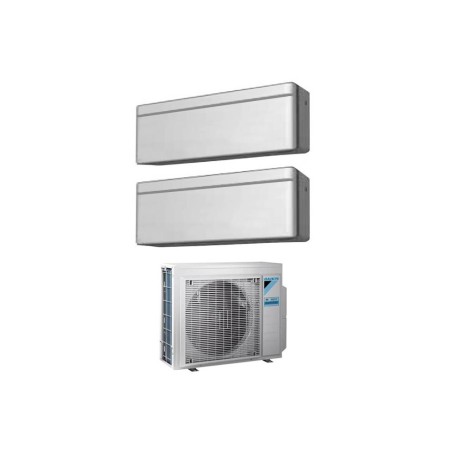 Condizionatore Daikin Stylish Silver Dual Split Inverter 7000+7000 Btu WiFi A+++ R32 2MXM40N
