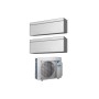 Condizionatore Daikin Stylish Silver Dual Split Inverter 7000+7000 Btu WiFi A+++ R32 2MXM40N