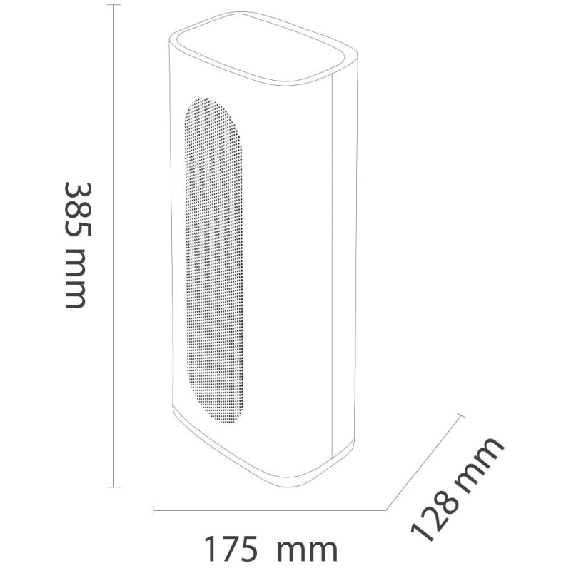 ARGO Termoventilatore ceramico Digitale Bianco - BOBO