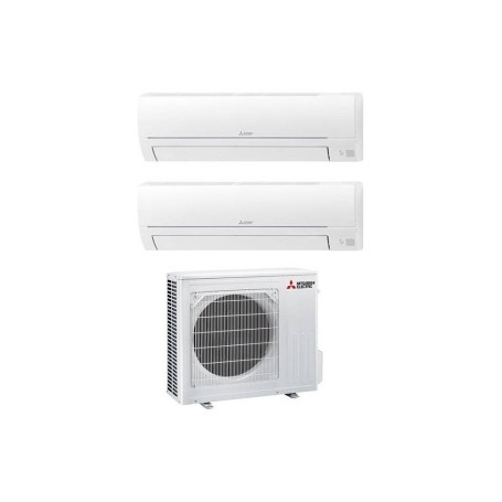 Condizionatore Mitsubishi Smart MSZ-HR dual split 12000+12000 btu inverter A++ in R32 MXZ-2HA50VF