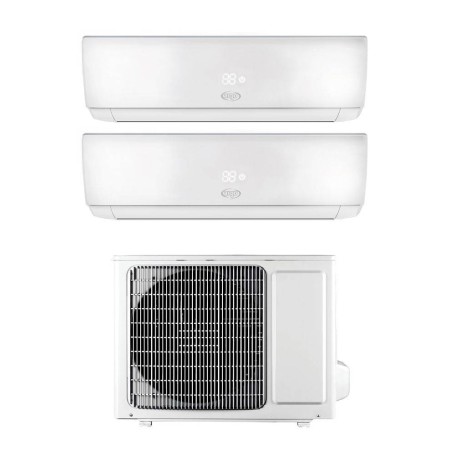 Climatizzatore Ecowall Argo WiFi dual split da 9000+12000 btu con inverter in R32 A++ GWHD(18)NK6LO