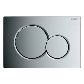 Geberit placca doppio comando cromata Sigma 01 per cassetta di scarico WC